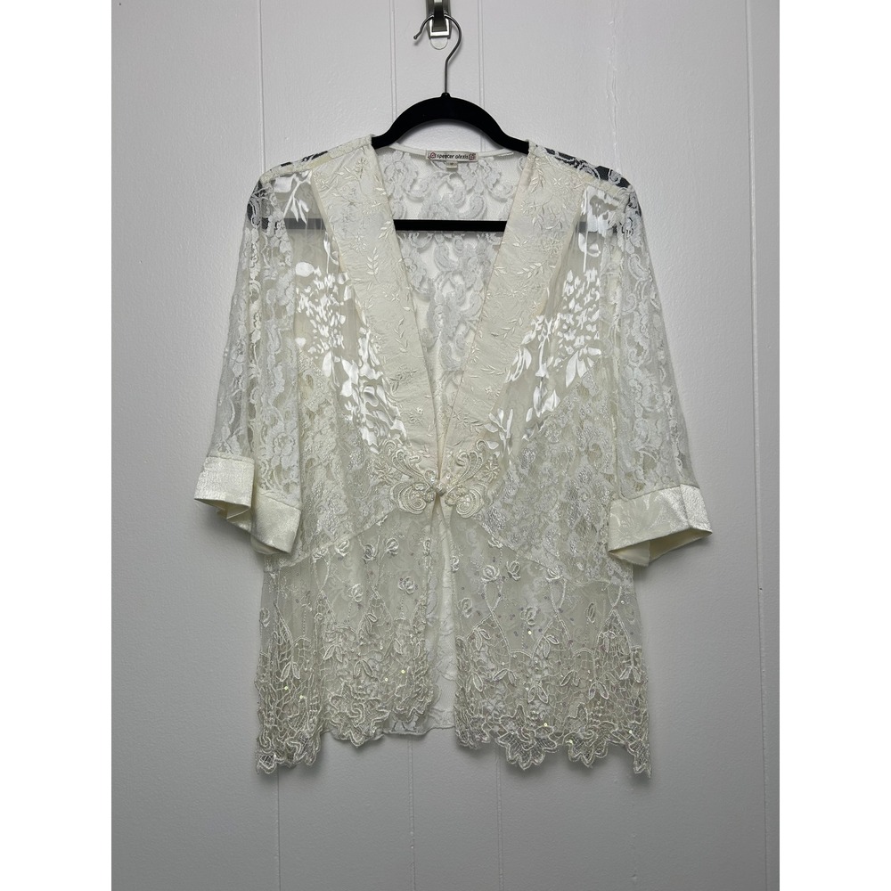 Spencer Alexis Womens 12 Lace 3 piece Dress Set fairy bridal boho angel romance - Picture 9 of 16